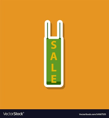 Fashion patch sale sticker signboard discount vector image