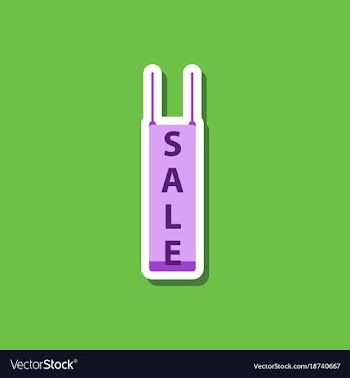 Fashion patch sale sticker signboard discount vector image