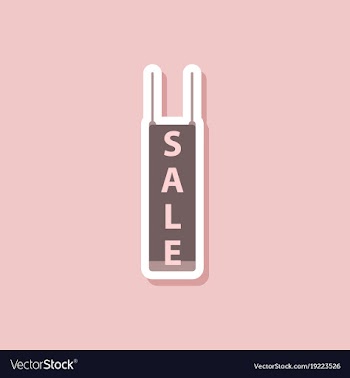 Fashion patch sale sticker signboard discount vector image