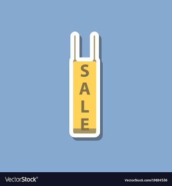 Fashion patch sale sticker signboard discount vector image