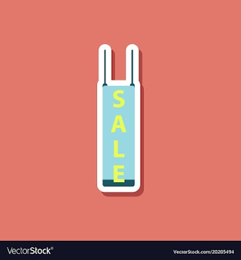 Fashion patch sale sticker signboard discount vector image