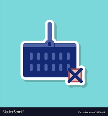 Fashion patch sale sticker supermarket basket vector image