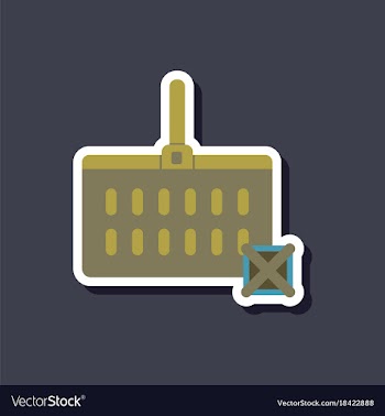 Fashion patch sale sticker supermarket basket vector image