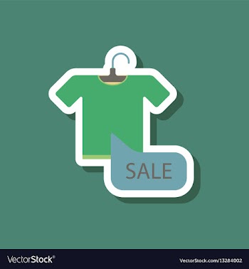 Fashion patch sale sticker t-shirt vector image