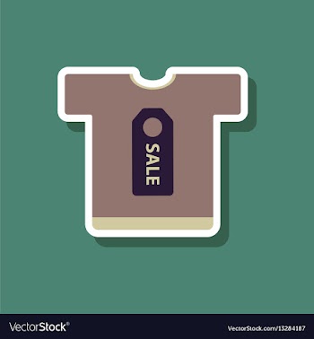 Fashion patch sale sticker t-shirt vector image
