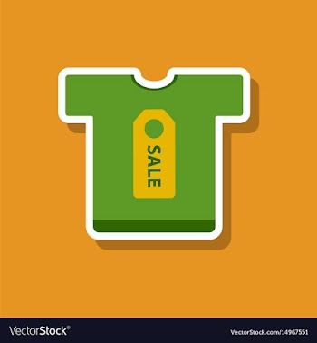 Fashion patch sale sticker t-shirt vector image