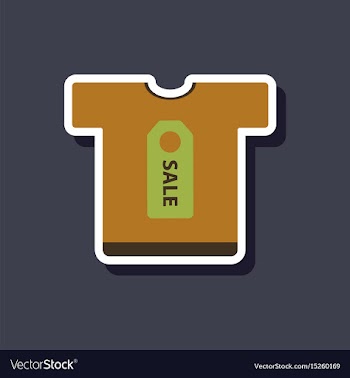 Fashion patch sale sticker t-shirt vector image