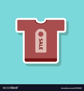 Fashion patch sale sticker t-shirt vector image