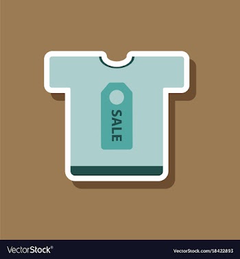 Fashion patch sale sticker t-shirt vector image