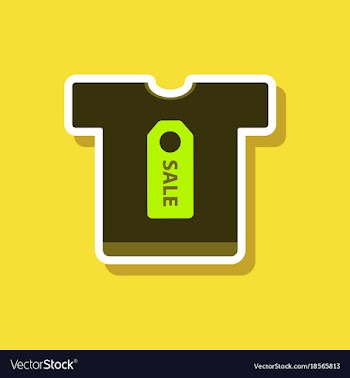 Fashion patch sale sticker t-shirt vector image