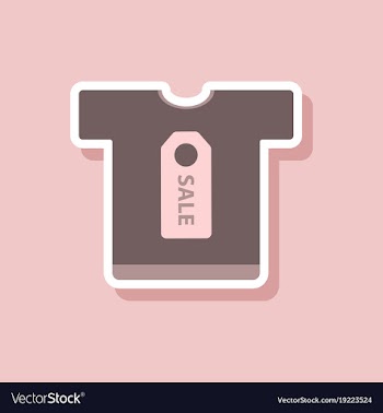 Fashion patch sale sticker t-shirt vector image