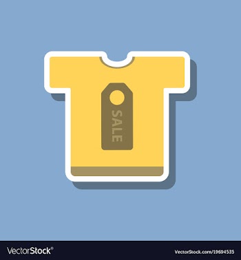 Fashion patch sale sticker t-shirt vector image