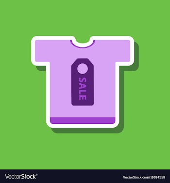 Fashion patch sale sticker t-shirt vector image