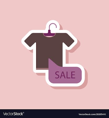 Fashion patch sale sticker t-shirt vector image