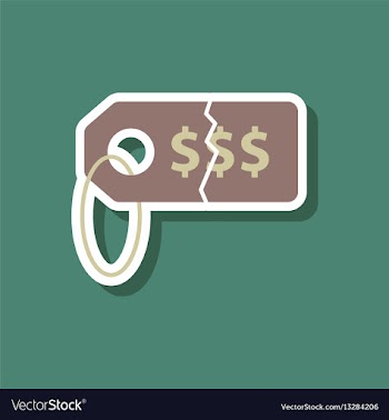 Fashion patch sale sticker tag money vector image