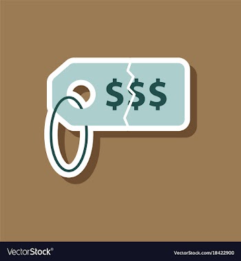 Fashion patch sale sticker tag money vector image