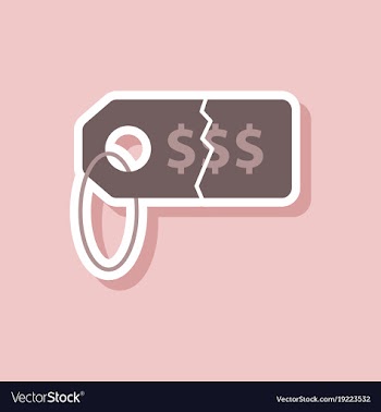 Fashion patch sale sticker tag money vector image