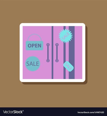 Fashion patch sale sticker wardrobe black friday vector image
