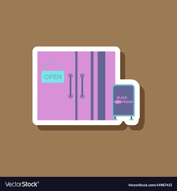 Fashion patch sale sticker wardrobe black friday vector image