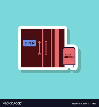 Fashion patch sale sticker wardrobe black friday vector image