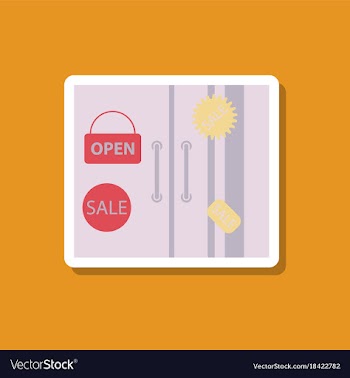 Fashion patch sale sticker wardrobe black friday vector image