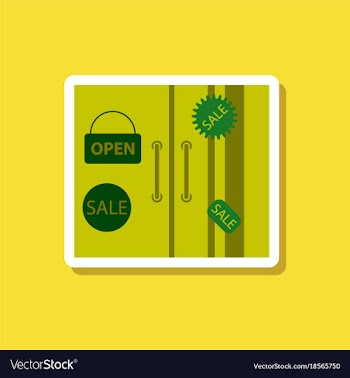 Fashion patch sale sticker wardrobe black friday vector image