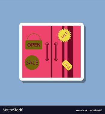 Fashion patch sale sticker wardrobe black friday vector image
