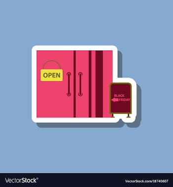 Fashion patch sale sticker wardrobe black friday vector image