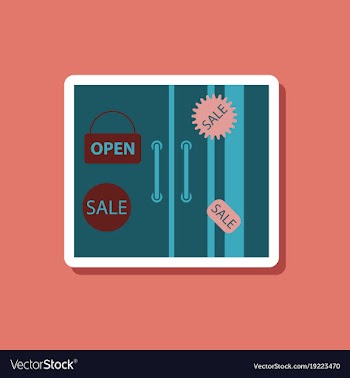 Fashion patch sale sticker wardrobe black friday vector image