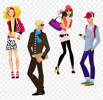 Fashion People Vector Clipart Fashion Clip Art - Young People Clipart Free