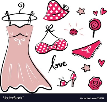 Fashion retro icons and accessories vector image