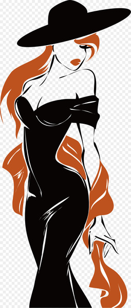 Fashion Royalty-free Model Logo - Cartoon model design 