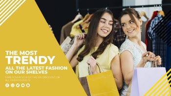 Fashion sale banner template Free Psd