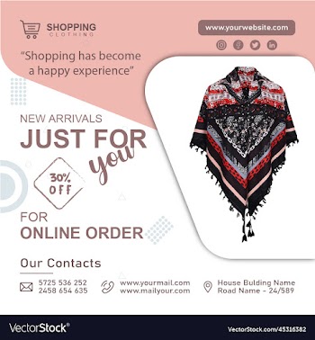 fashion sale promotion square flyer