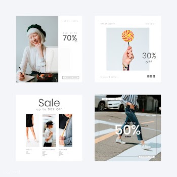 Fashion sale template | Free stock vector - 579569