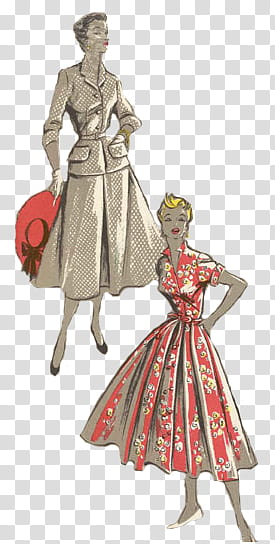 Fashion , two women animated illustration transparent background PNG clipart
