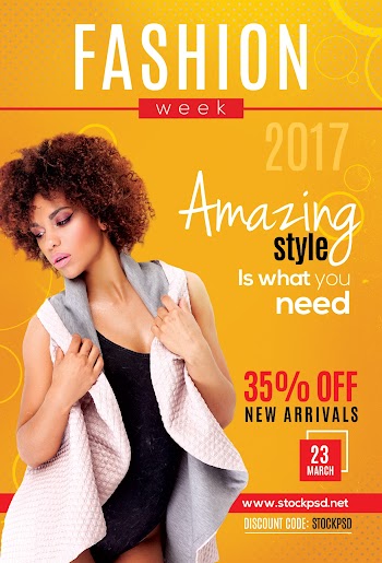 Fashion Week 2019 – Free PSD Flyer Template