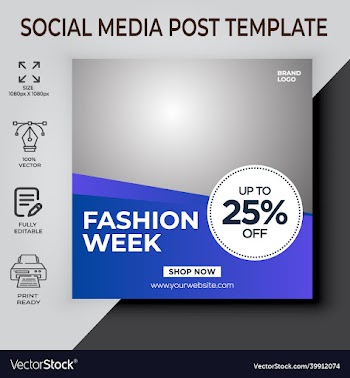 fashion week social media post