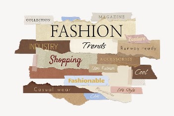 Fashion word, torn paper typography | Free PSD - rawpixel