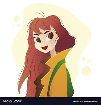 fashion young adult character wearing coat with