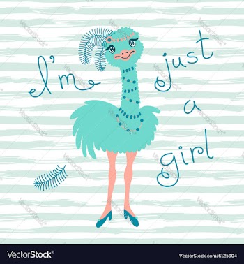 					Fashionable ostrich chick T-shirt design vector image														