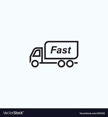  					Fast delivery vector image														