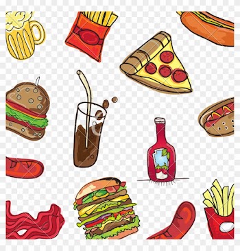 Fast Food Background - Food