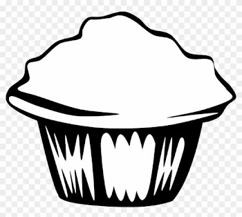 Fast Food, Breakfast, Croissant Clipart, Vector Clip - Muffin Clip Art Black And White