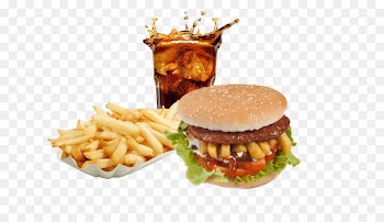 Fast food Cheeseburger Hamburger Indian cuisine French fries - drink 