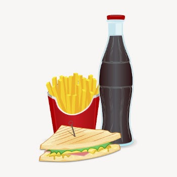 Fast food clipart, illustration vector. | Free Vector - rawpixel