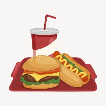 Fast food collage element, cute | Free Vector Illustration - rawpixel