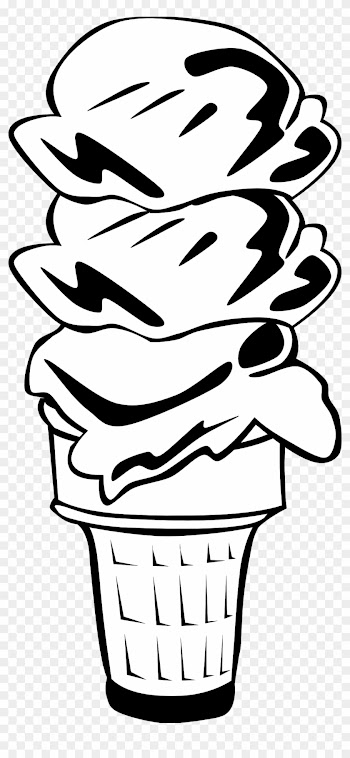 Fast Food, Desserts, Ice Cream Cone, Triple Clipart - Ice Cream Cone Clip Art