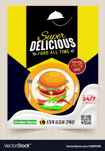 fast food flyer delicious flyer burger template