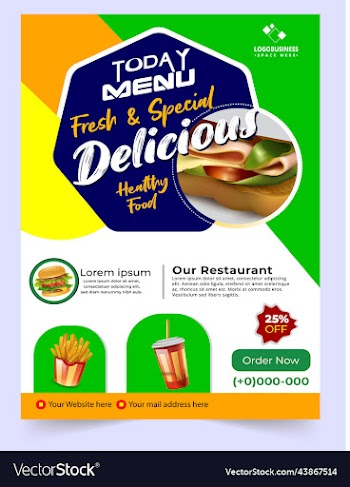 fast food flyer delicious flyer burger template